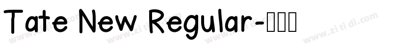 Tate New Regular字体转换